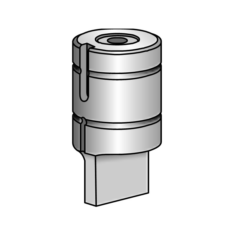 HEX PUNCH BODY C AIR-BLOW HSS+TiCN ID