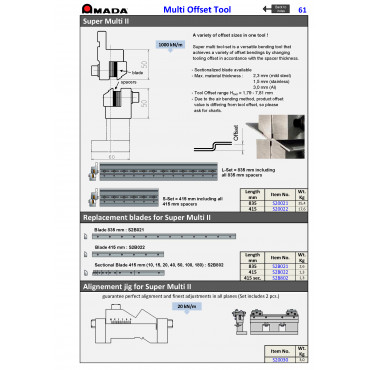 ALIGNMENT JIG FOR SUPER MULTI II. (2pcs./Set)